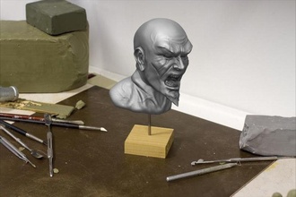 Kratos tête homme adulte personnage corps Jeux jouets Jeu accessoires 3d print model - Mito3D