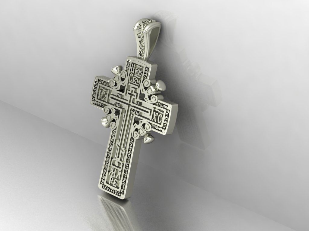 krest-cross jewelry cross christian jesus religion holy catholic christ religious christianity bible catholicism architucture cathedral pendant gold silver pendants jewish jesu 3D print model - Mito3D
