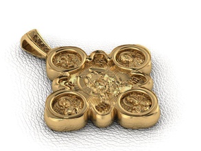 krest-cross takı çapraz İsa Hıristiyan Mesih Haç çarmıha dini İncil din kutsal katoliklik Katolik Hıristiyanlık architucture kolye altın 3d print model - Mito3D