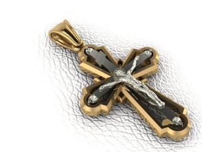 krest-cross takı çapraz İsa çarmıha kutsal calvary rahip Mesih Hıristiyan din Kraliyet tabernacle dini aaron kolye Gümüş altın 3d print model - Mito3D
