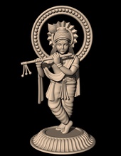 krishna 3d model bedava kral tanrı sanat heykel heykeller 3d print model - Mito3D