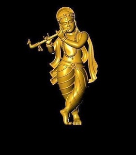Krishna Bhagwan Kral yüce Tanrı 3d model yüzük Sanat heykeller takı gai kapat göz güzel inek 3d print model - Mito3D