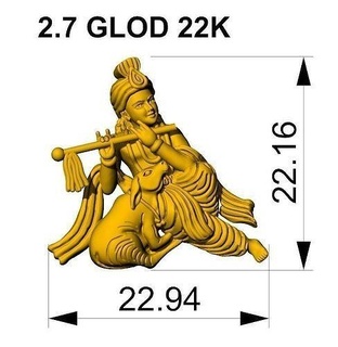 krishna cow krishnawith krishnacow krishnawithcow jewelry 3d god sculptures model pendent lord pendants 3d print model - Mito3D