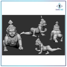 krishna idol 3d printable modell 1 printing sculpture statue lord model divine stl figurine obj hindu deity printed murti file miniatures figurines 3d print model - Mito3D