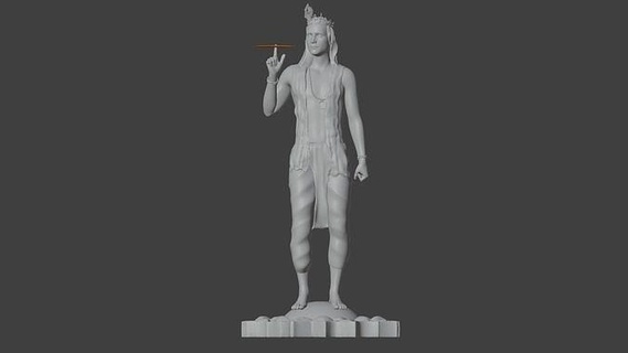 krishna stampabile modello religioso cultura arte Dio religione induismo signore indiano avatar decorativo artistico radha janmasthami decorazione idolo indù krishan statua scultura 3d print model - Mito3D