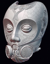 couronne vénitien masque cosplay 3d imprimable hellboy 2004 jouet visage jeux jouets 3d print model - Mito3D