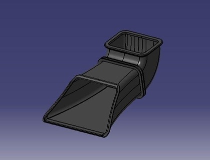 ktm 690 sm airbox snorkel supermoto ktm690 intake science engineering 3d print model - Mito3D