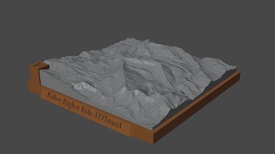 kuh bagh bala Berg Landschaft Vulkan Terrain Umgebung Natur Photogrammetrie Elevation Wissenschaft 3d print model - Mito3D