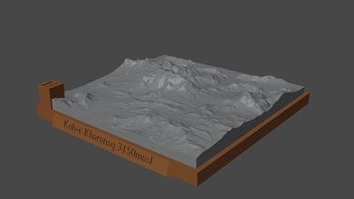 kuh-e kharanaq mountain landscape volcano terrain environment nature photogrammetry elevation dem science 3d print model - Mito3D