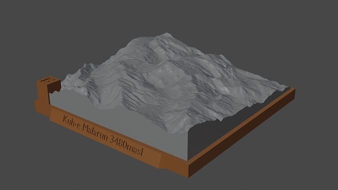 kuh l 39 inizio montagna paesaggio vulcano terreno ambiente natura fotogrammetria elevazione dem scienza 3D print model - Mito3D