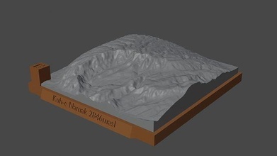 kuh Namak Berg Landschaft Vulkan Terrain Umgebung Natur Photogrammetrie Elevation Wissenschaft 3d print model - Mito3D