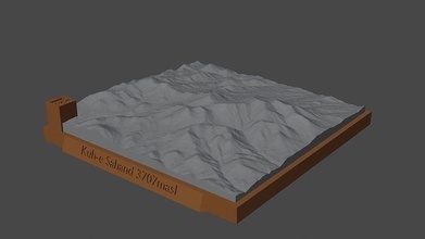 kuh-e sahand mountain landscape volcano terrain environment nature photogrammetry elevation dem science 3d print model - Mito3D