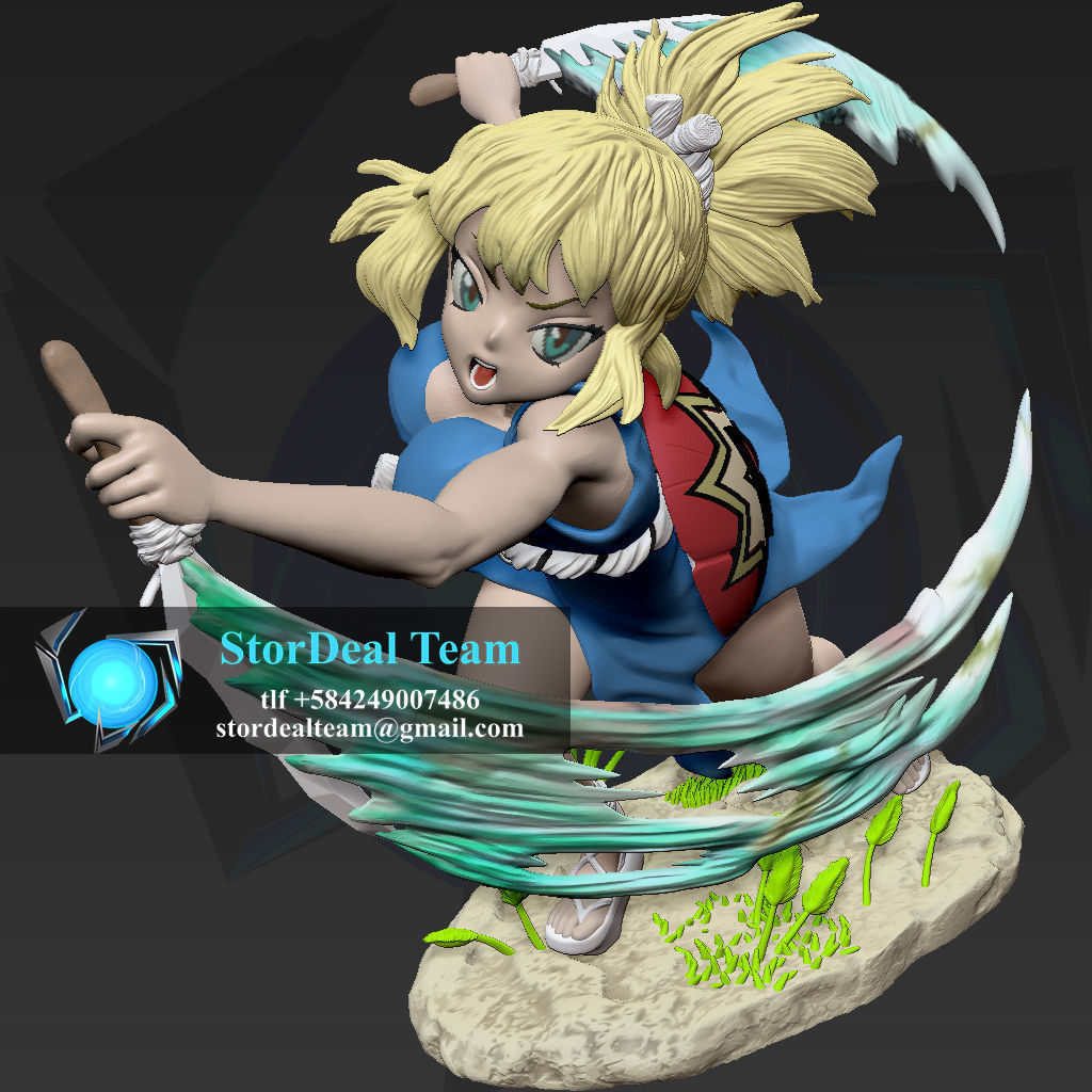 kuhaku - dr stone stl anime manga pokemon kokaku senku taiju hawkeye games toys 3D print model - Mito3D