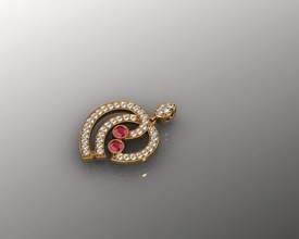 kulon1 jewelry gemstone diamond ruby trinket other 3d print model - Mito3D