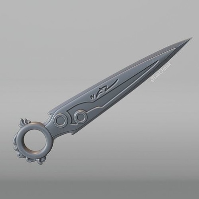 kunai estrutura guerra cosplay jogos acessórios fantasia brinquedos imprimível 3d print model - Mito3D