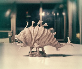 kuwow art sculpture monster 3dprint deepsea fish sculptures 3d print model - Mito3D