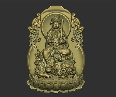 kwanyin Bodhisattva Buda din dindar nesne heykel Tanrı kolye mücevher takı süs dekor dekorasyon oryantal tanrıça bas Rahatlama yazdırılabilir oymacılık Sanat heykeller 3d print model - Mito3D