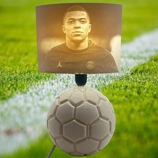 kylian mbappe lamp e14 soccer football foot psg paris house lighting 3d print model - Mito3D