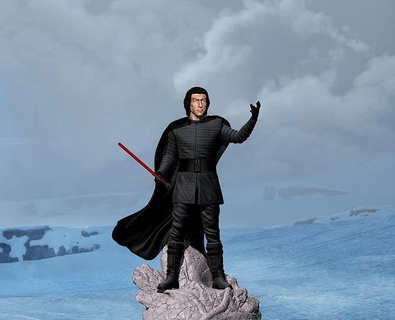 kylo ren erhebt Skywalker Star Kriege Jedi Kunst Skulpturen 3d print model - Mito3D