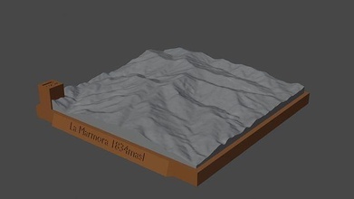 marmo montagna paesaggio vulcano terreno ambiente natura fotogrammetria elevazione dem scienza 3d print model - Mito3D
