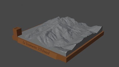 filatore montagna paesaggio vulcano terreno ambiente natura fotogrammetria elevazione dem scienza 3d print model - Mito3D