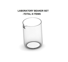 laboratory beaker pack chemistry lab test doctor medical science research biology micro health scientific molecule organism infection hospital classroom clinic surgical school 3d print model - Mito3D