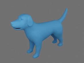 labradoodle cão a arte filhote de cachorro animal estimação esculturas 3d print model - Mito3D