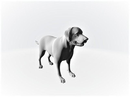 labrador dog animal cute nature pet portrait art sculptures 3d print model - Mito3D
