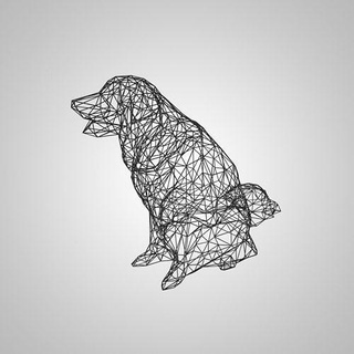 Labrador Rahmen Hund Tier golden Retriever Hündchen hetzen Skelett Kunst Skulpturen 3d print model - Mito3D