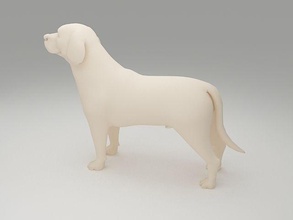 labrador perdiguero perro mascota animales arte esculturas figuritas 3d modelo imprimible impresión obra maestra 3d print model - Mito3D