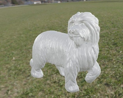 labret chien animal compagnie art sculptures 3d print model - Mito3D