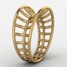 lace ring gold jewel printable jewelry rings 3d print model - Mito3D