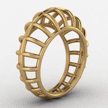 lace ring gold jewel print jewelry rings 3d print model - Mito3D