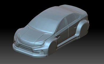 lada vesta car transport sport cnc molding forming auto design racing hobby diy automotive 3d print model - Mito3D