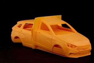 lada vesta 3dprint scale43 kits scale sw printed automotive vehicle hobby diy car technology 3d print model - Mito3D