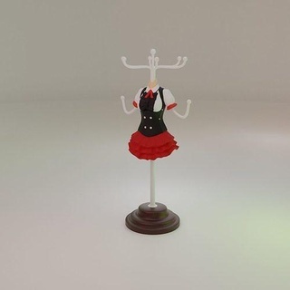 señoras oído anillo accesorios percha maniquí figurilla Arte Moda escultura figura colgando deco 3d print model - Mito3D