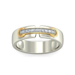 Damen Ring Schmuck Gold druckbar Silber Diamant Ringe 3d print model - Mito3D