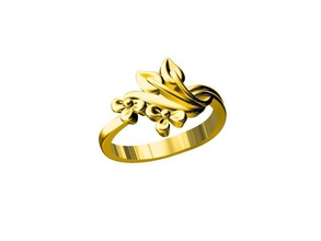 senhoras anel ouro joalheria prata imprimível diamante jóias Casamento noivado moda platina prototipagem brilhante esterlina beleza 3d print model - Mito3D