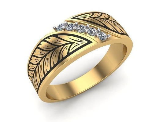 damen ring 230337 frauen frau mädchen mode gold weiblich ringe schmuck dame engagement 3d print model - Mito3D