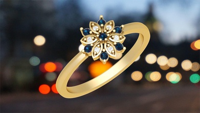 señoras anillo bsj r 8815 joyería boda compromiso diamante 3dprint imprimible stl hembra joya 3dring anillos oro plata moda precio gratis 3d print model - Mito3D