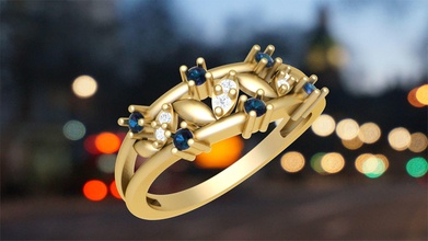 ladies ring bsj-r 8819 jewellery wedding engagement diamond 3dprint printable stl female jewelry 3dring rings gold silver fashion bestprice free 3d print model - Mito3D
