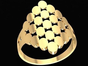 señoras textura anillo 2815 joyería joya Moda accesorios oro diamante mujer unisexo diseño pendientes 3d print model - Mito3D