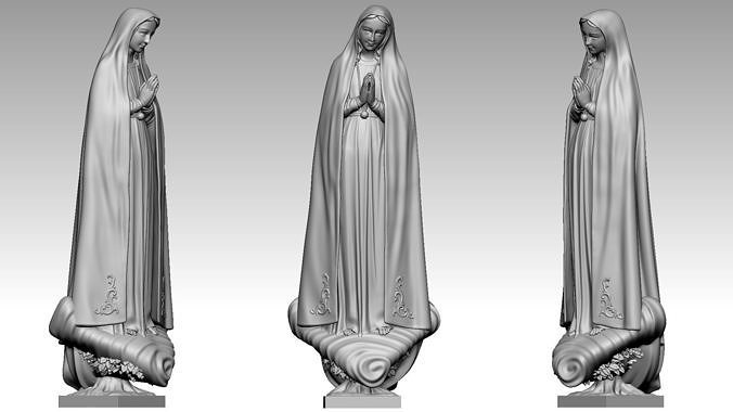 hanım of fatima bakire mary anne sanat heykeller 3D print model - Mito3D