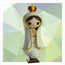 signora of fatima religioso immagine arredamento religione arte deco religiou oggetto pregando casa 3d print model - Mito3D