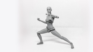 dame zahl 3d gedruckt weiblich aktion kunst modell spielzeug artikuliert wman beweglich zeichen spiele skulptur statue design deko spielzeuge miniaturen figuren 3d print model - Mito3D