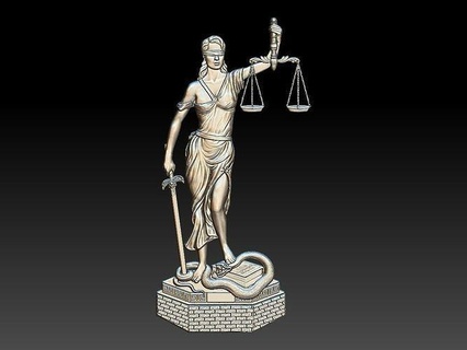 lady justice justitia themis maat art roman mythology goddess ladyjustice ladyjustitia sculptures 3d print model - Mito3D