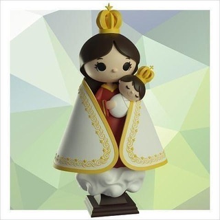 lady nazareth religious image decor religion art 3d print model - Mito3D