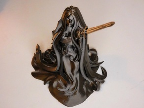 signora niniane la scultura art statua donna ragazza di sesso femminile ladyofthelake spada kingarthur fantasia sculture 3d print model - Mito3D