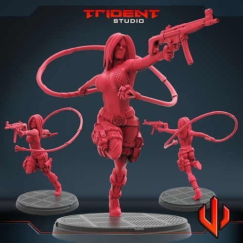 signora serpente arte giocattoli miniature sculture tavolo Giochi tavola 3D print model - Mito3D