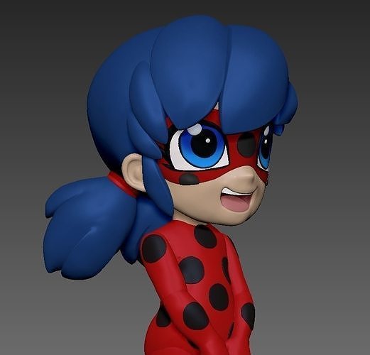 ladybug decro homedecor toy chibi ladybugchibi 3dprint 3dmodel cartoon character child games toys 3D print model - Mito3D